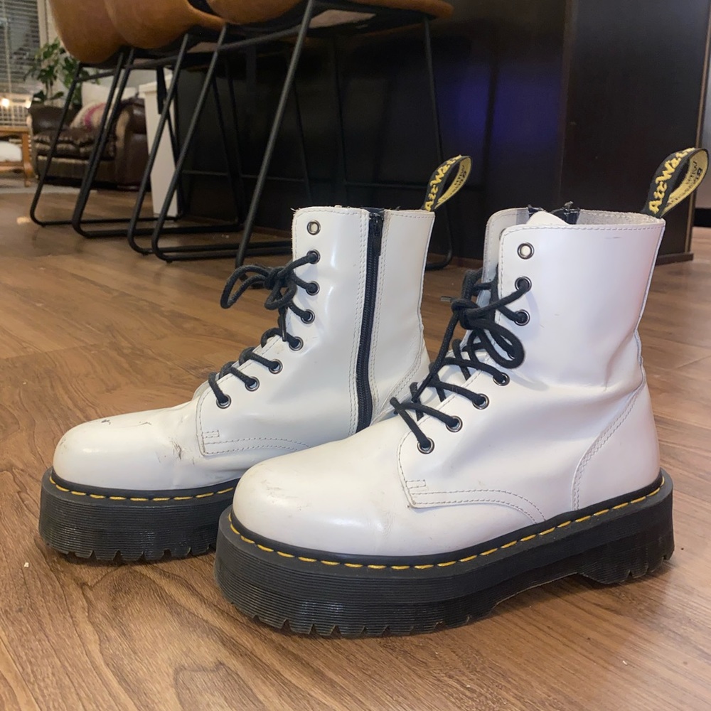 white Dr. Martins